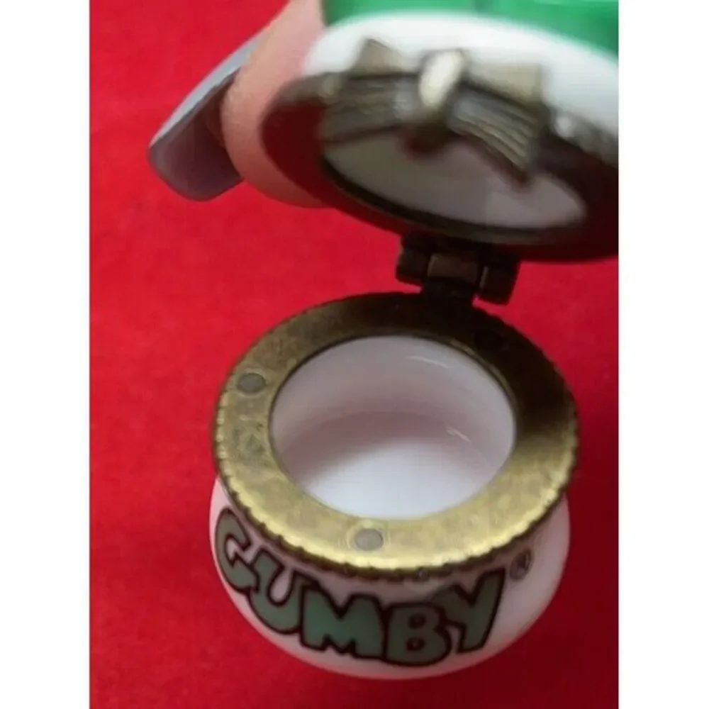 Vintage PHB Gumby Porcelain Trinket Box Gumby w/ Book‎ RARE Collectible EUC
